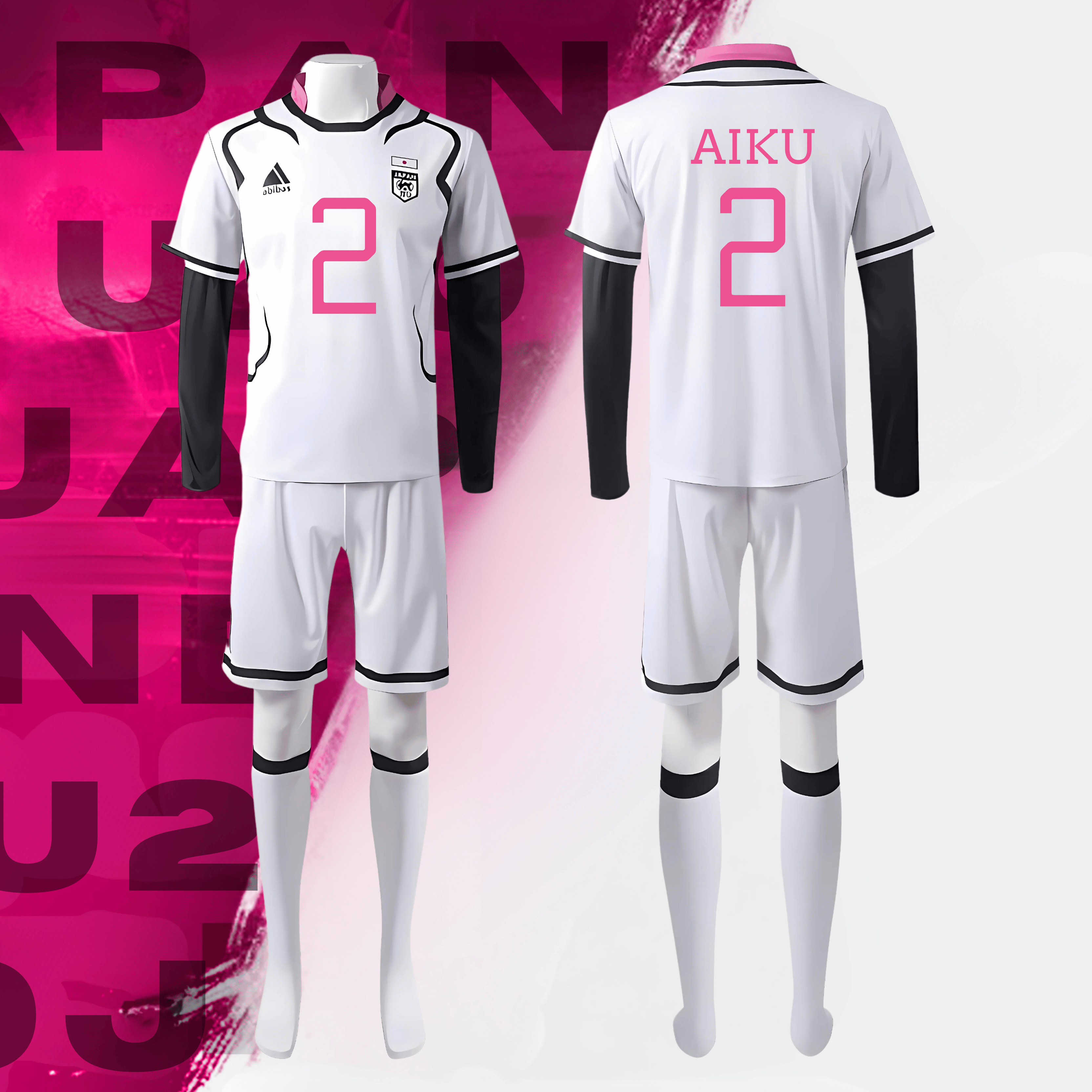 Blue Lock Jersey - U20 Japan Home Kit (FULL COSPLAY)