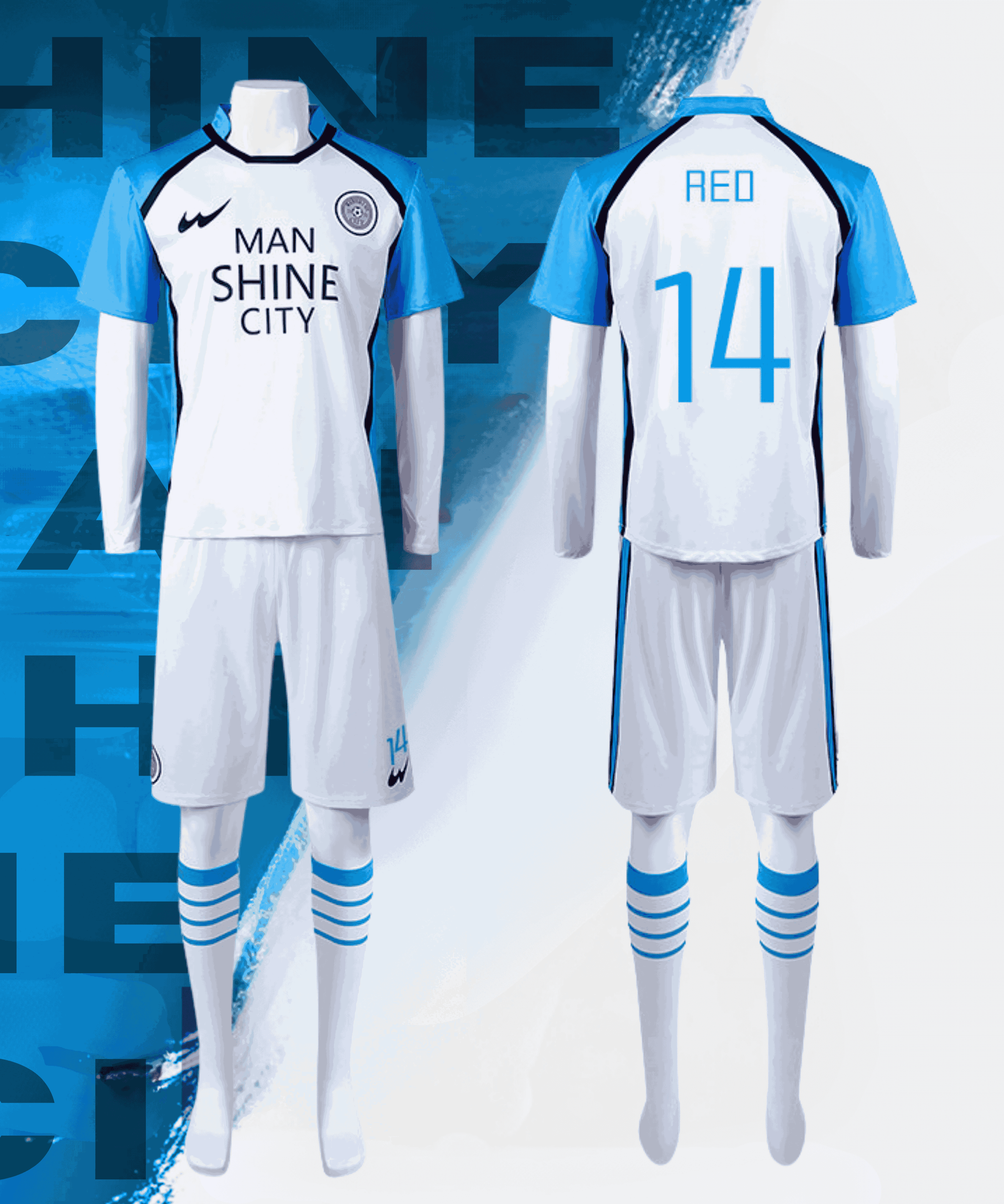 Blue Lock Jersey - Manchine City (FULL COSPLAY)