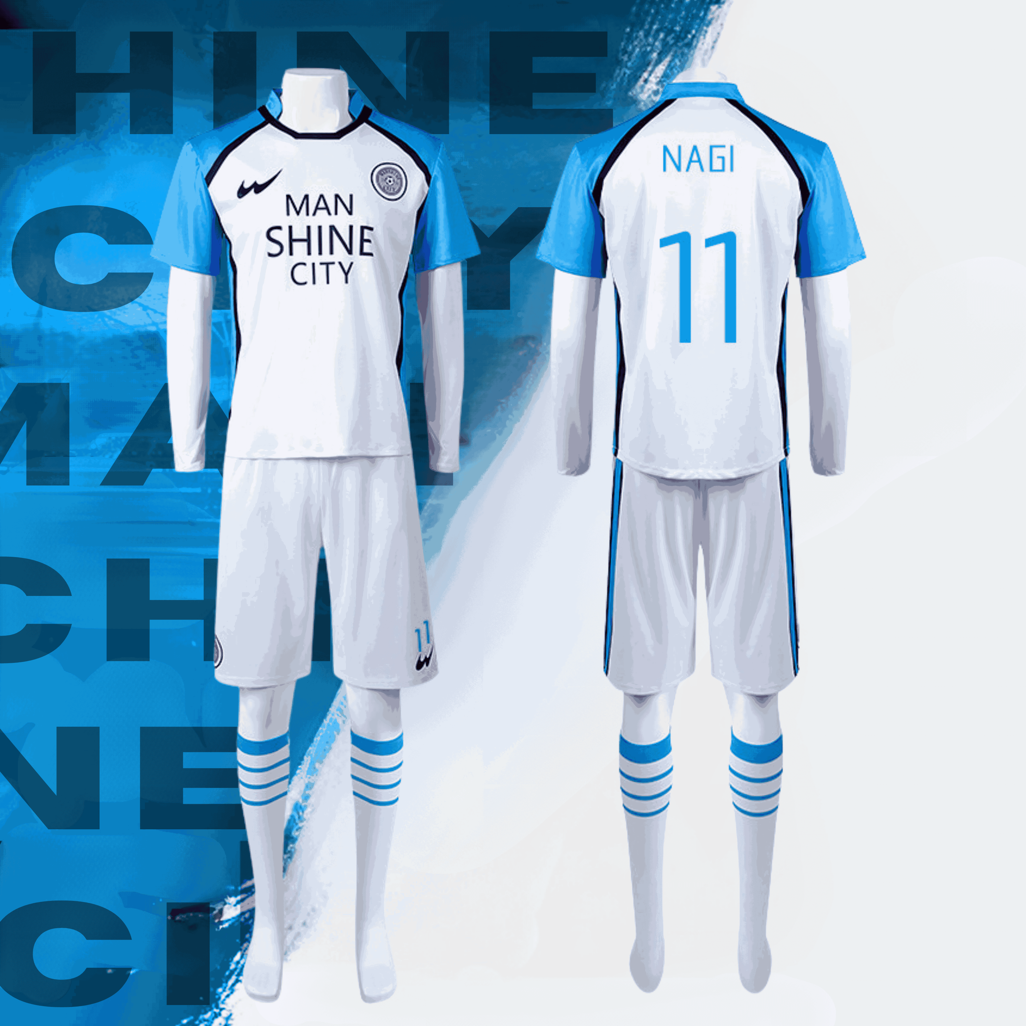 Blue Lock Jersey - Manchine City (FULL COSPLAY)