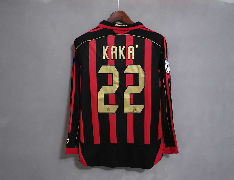 Ac Milan 06/07 Jersey | Long Sleeve Jersey Home Retro | Malgane