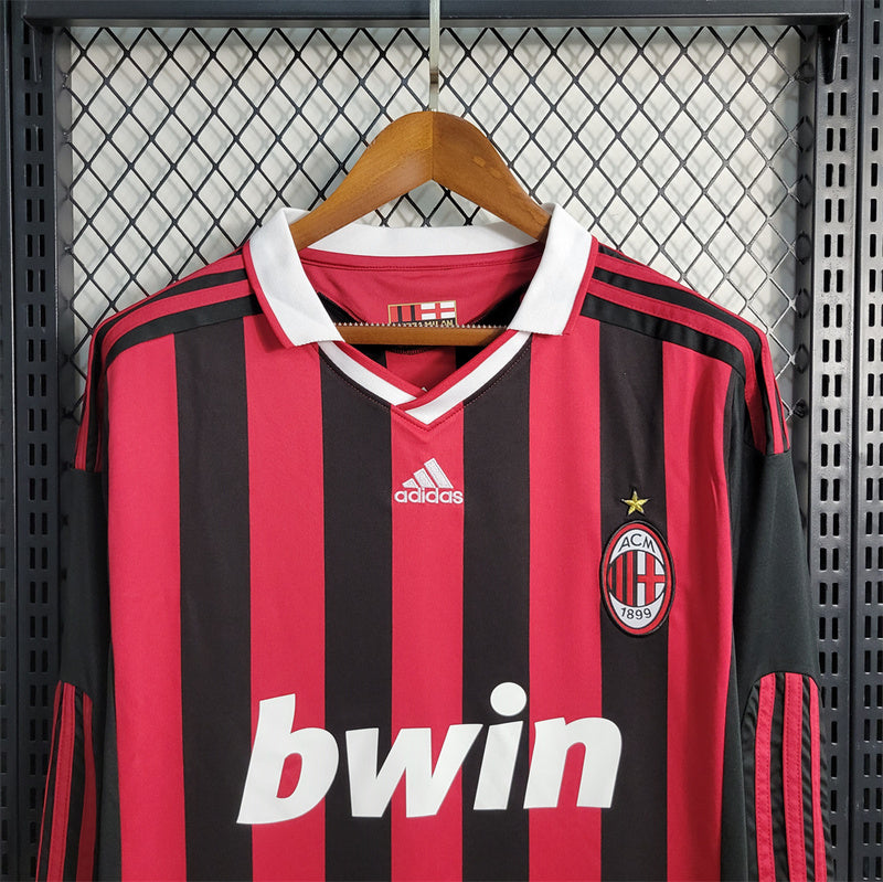 Ac Milan 2009-10 Home Retro Long Sleeve