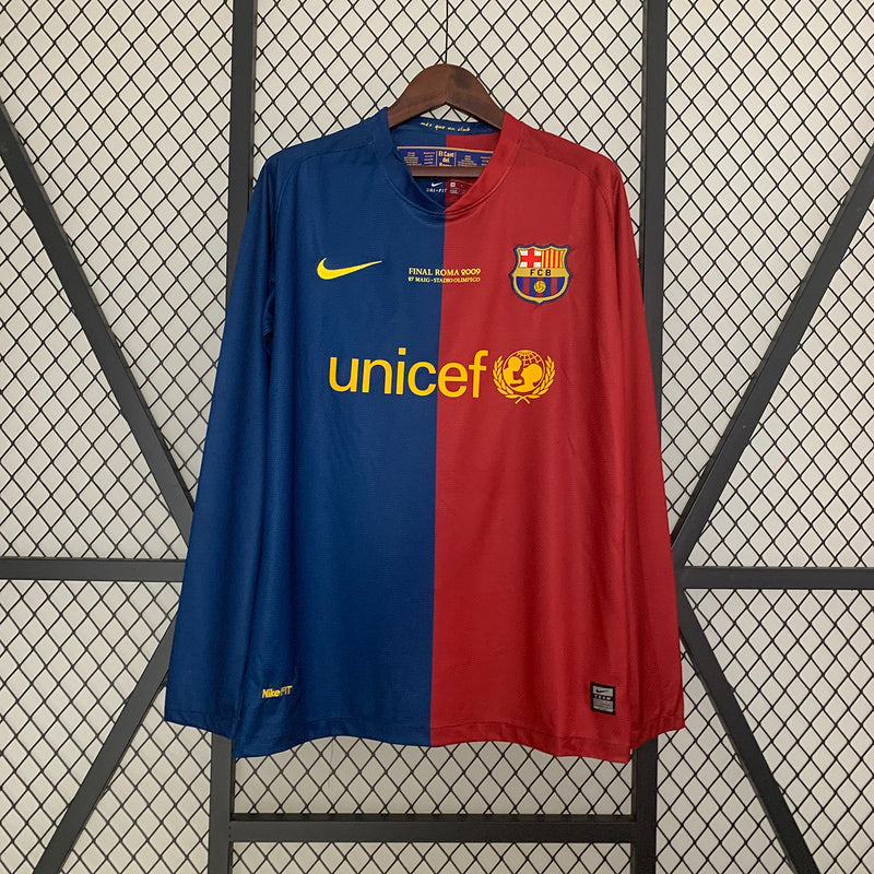 Barcelona 2008-09 Home Retro Long Sleeve