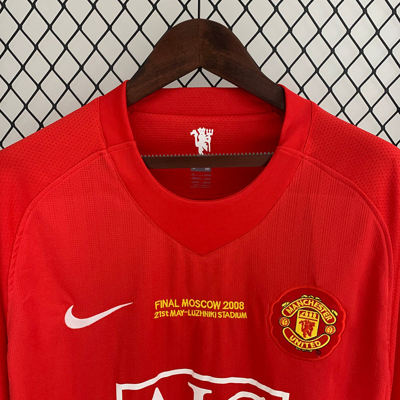 Manchester United 2007-08 Home Retro Long Sleeve