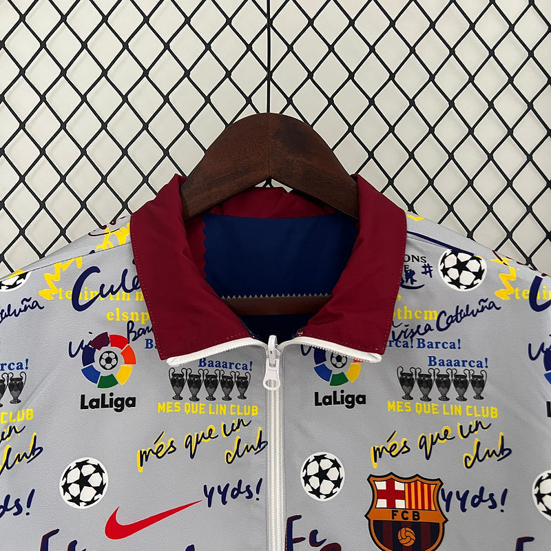Fc Barcelona 24-25  Windbreaker Reversible