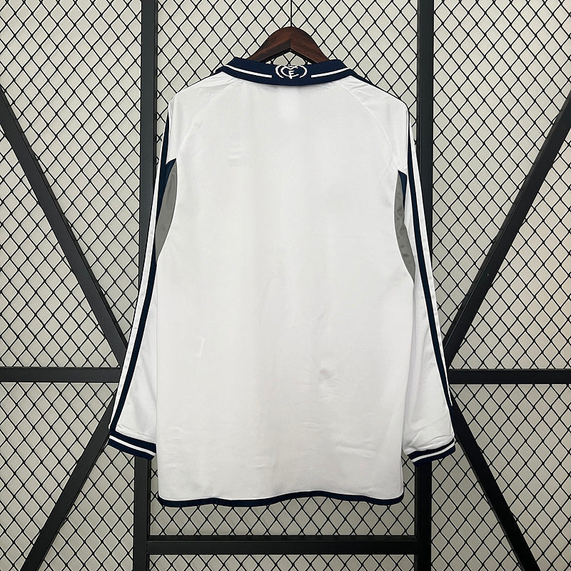 Real Madrid 00-01  Home Long Sleeve Retro Jersey