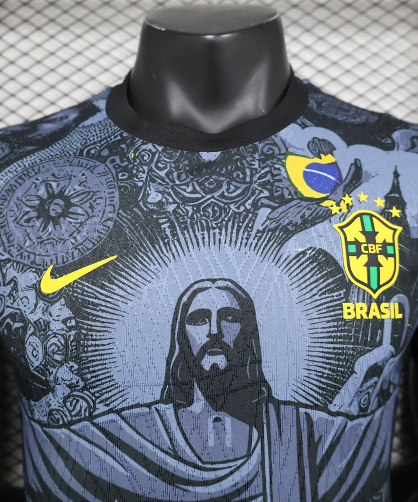 Brazil Football Jersey | Blue Jesus Special Kit | Malgane