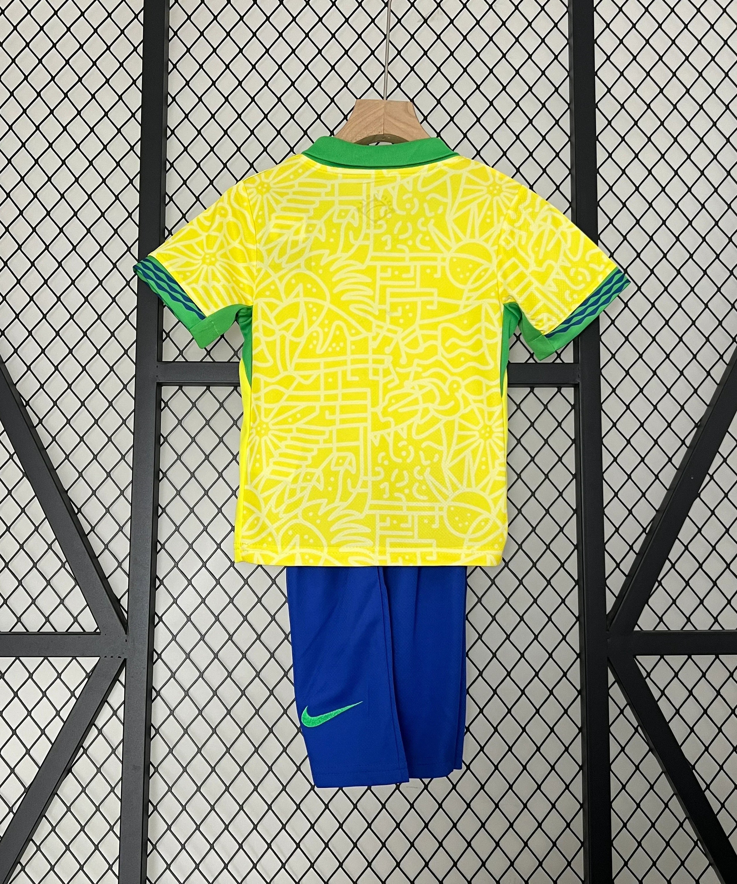Brazil 2024 Home Jersey Kids