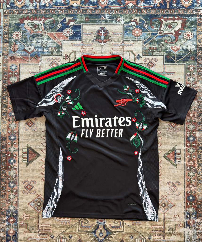 Arsenal Embroidered  Black Jersey 2024/2025