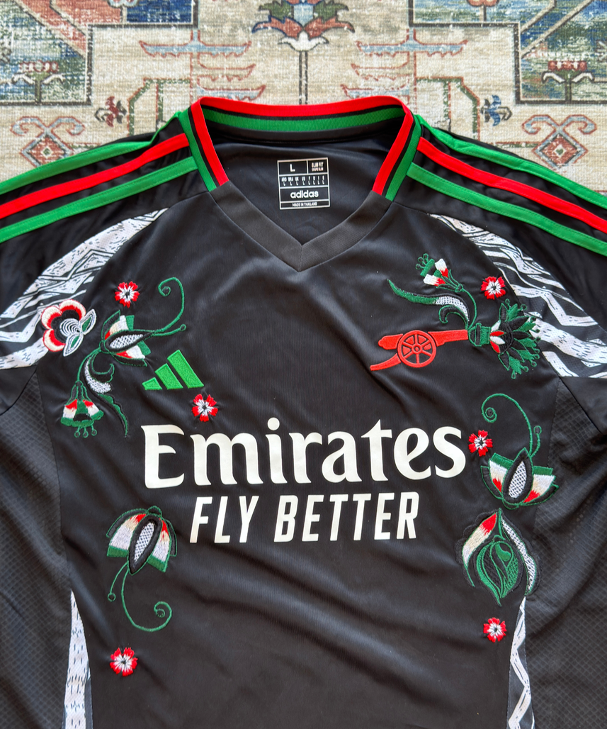 Arsenal Embroidered  Black Jersey 2024/2025