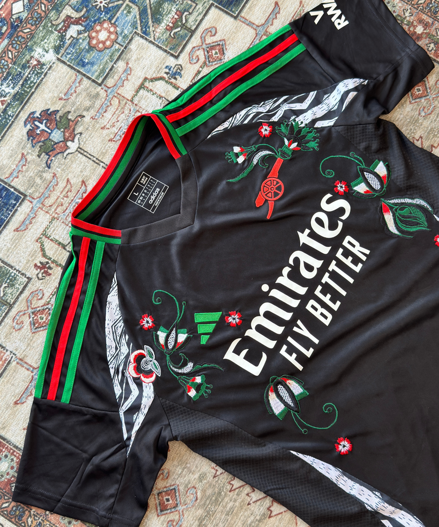Arsenal Embroidered  Black Jersey 2024/2025