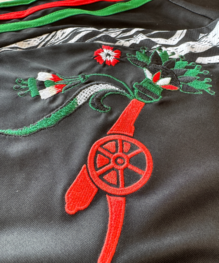 Arsenal Embroidered  Black Jersey 2024/2025