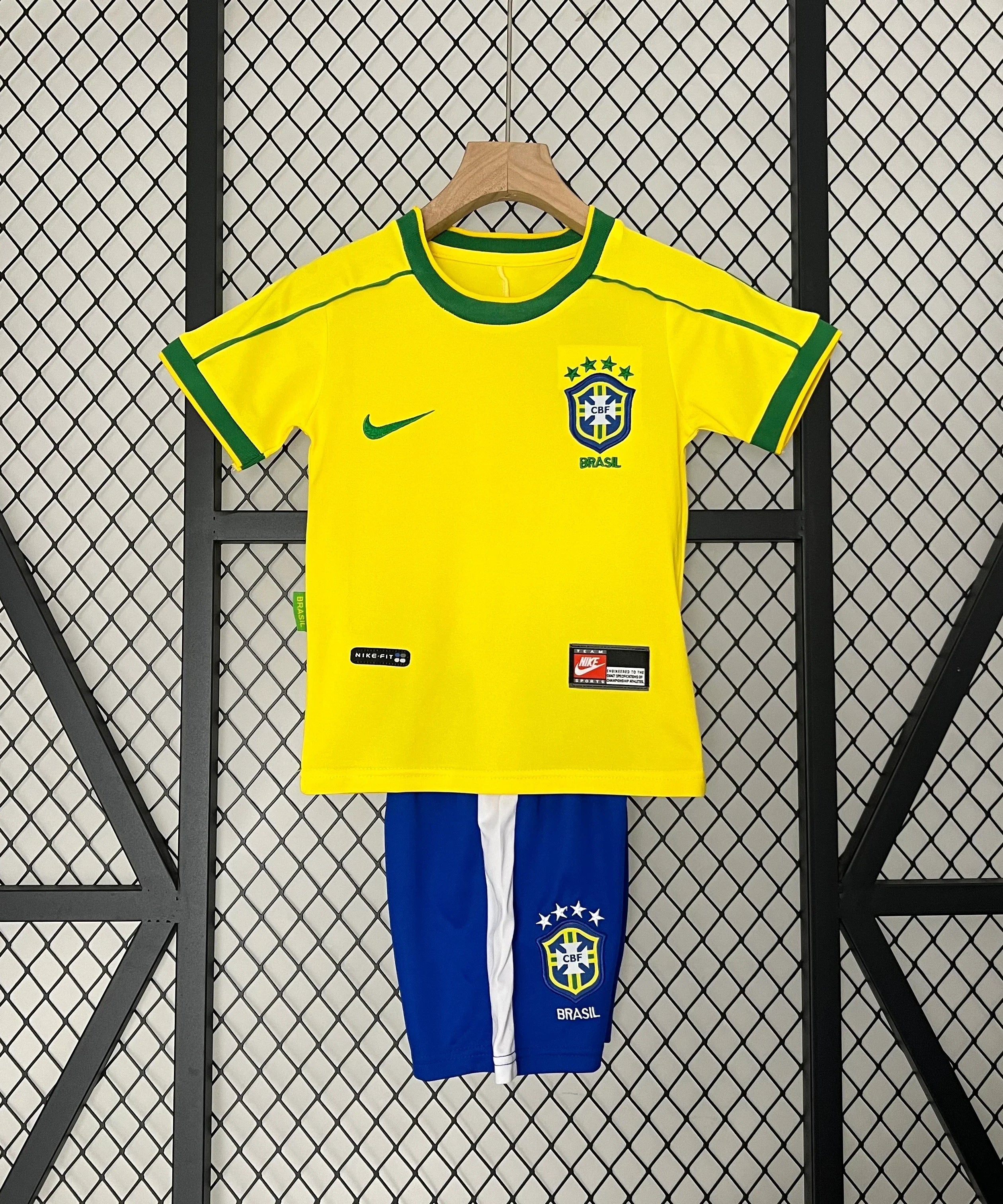 Brazil 1988 Home Jersey Kids