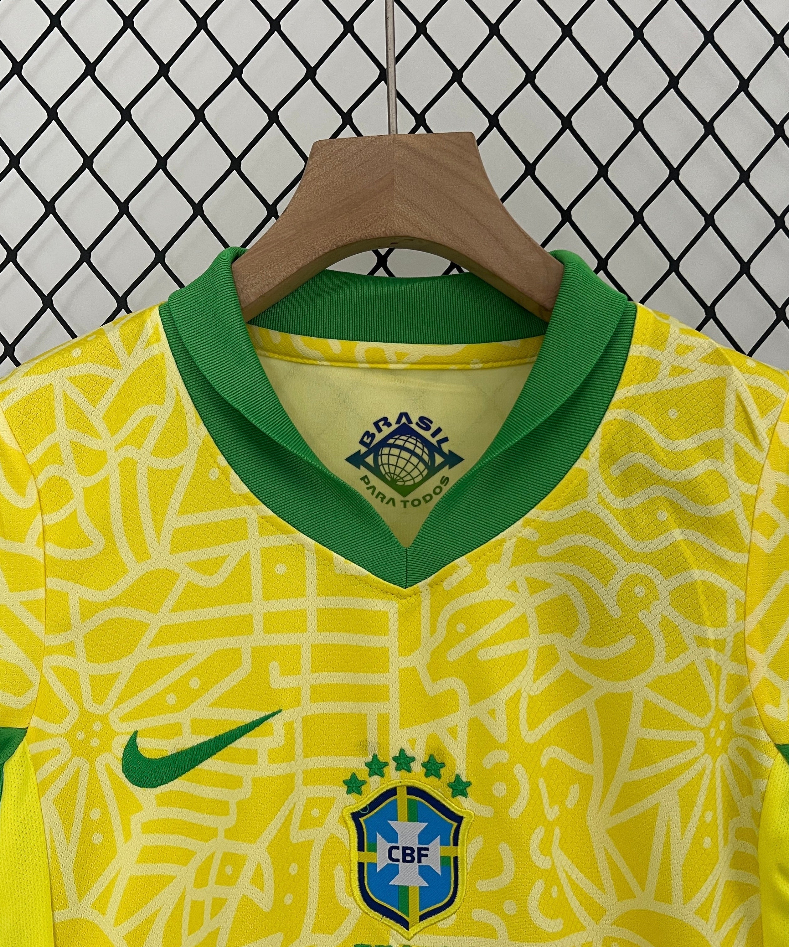 Brazil 2024 Home Jersey Kids