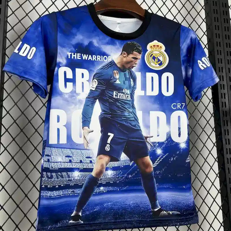 Real Madrid Cristiano Ronaldo Blue Soccer Jersey