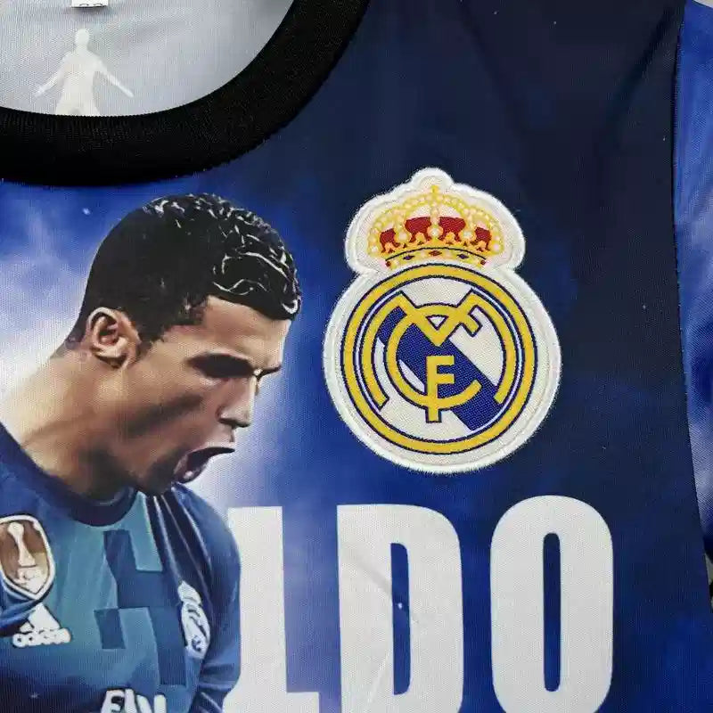 Real Madrid Cristiano Ronaldo Blue Soccer Jersey
