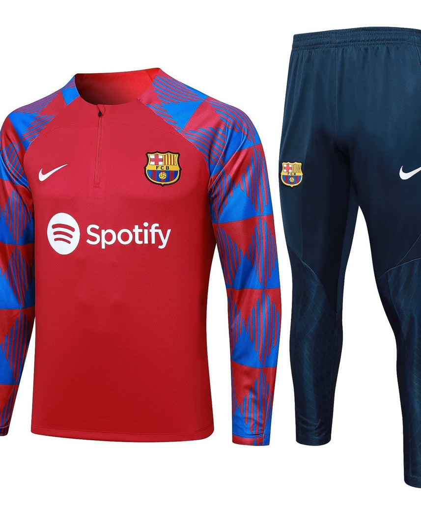 FC Barcelona Dark Blue and Red Tracksuit