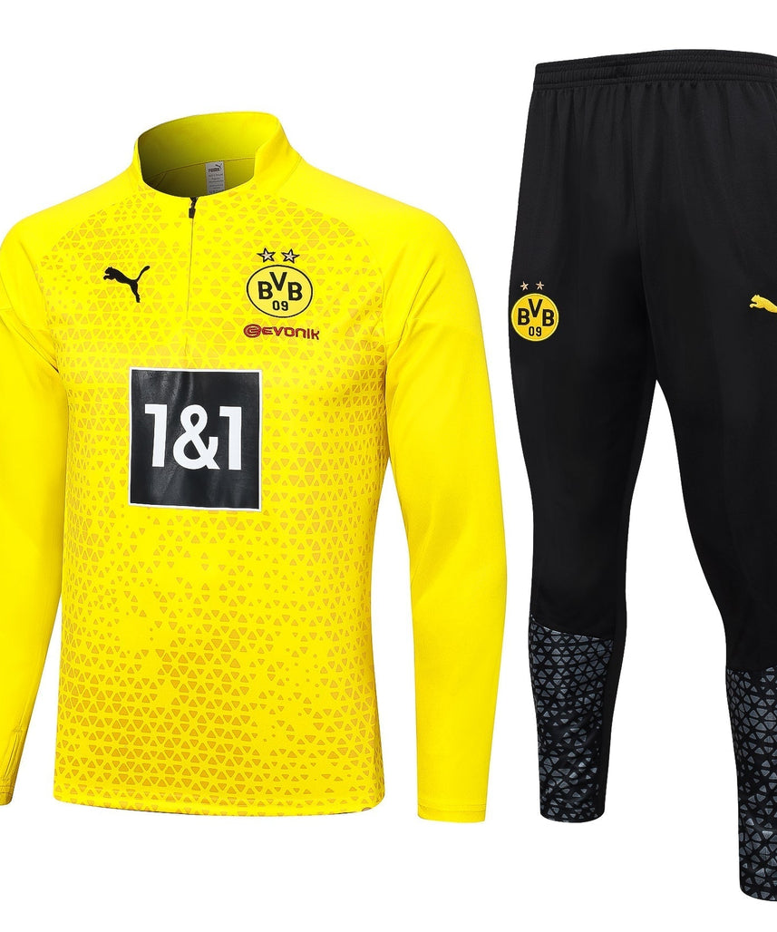 Borussia Dortmund Black and Yellow Tracksuit