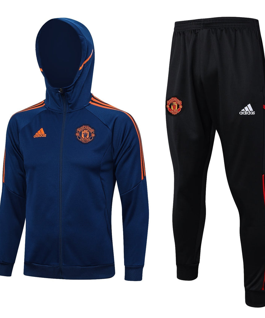 Manchester United Black and Dark Blue Tracksuit