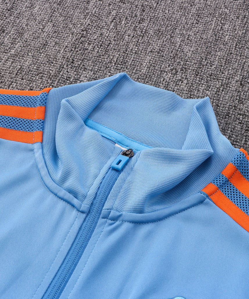 Manchester United Dark Blue and Light Blue Tracksuit