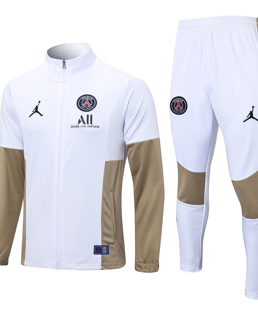 Paris Saint German White and Beige Tracksuit