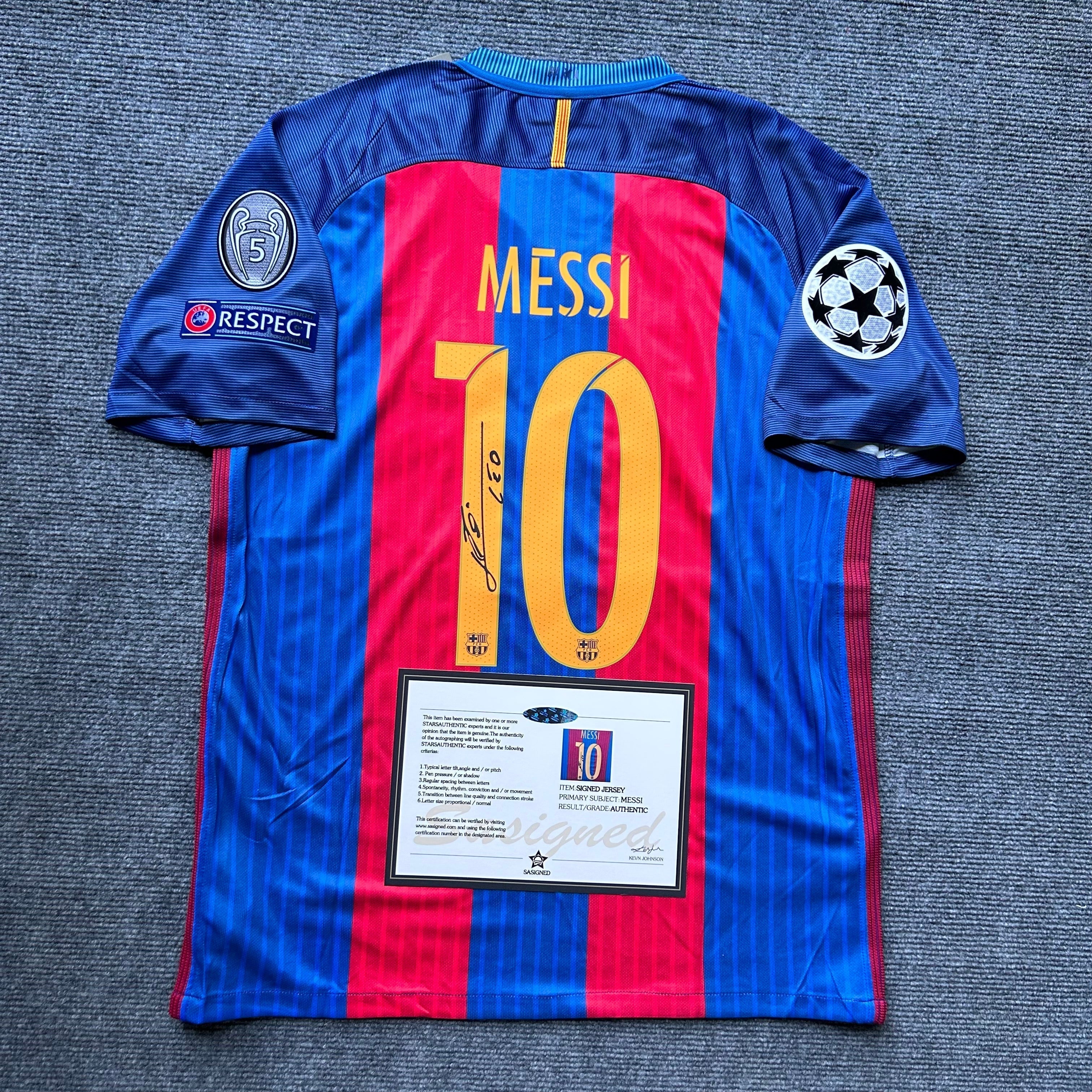 FC Barcelona "Messi" Signed Shirt