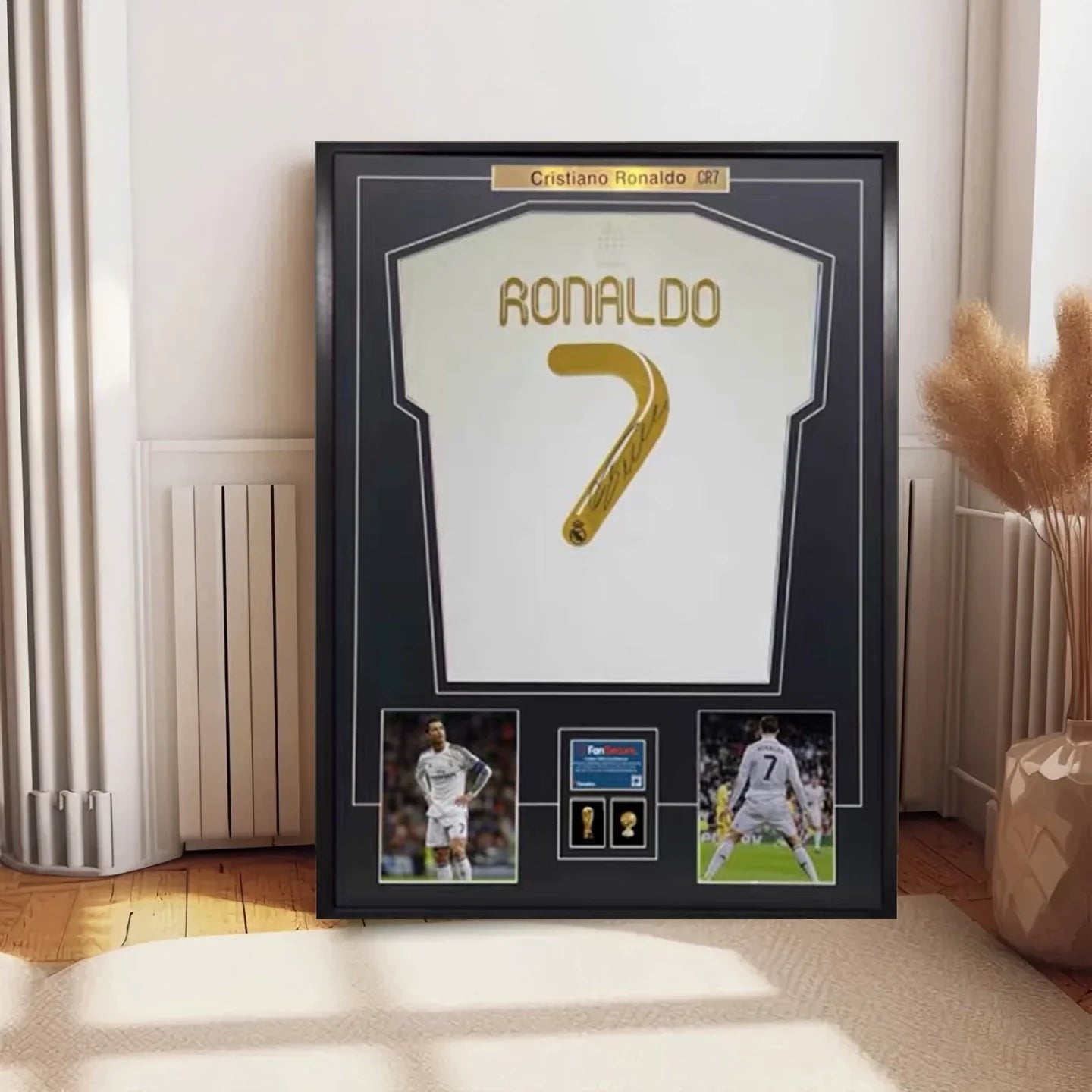 Ronaldo Real Madrid Framed Signed Jersey
