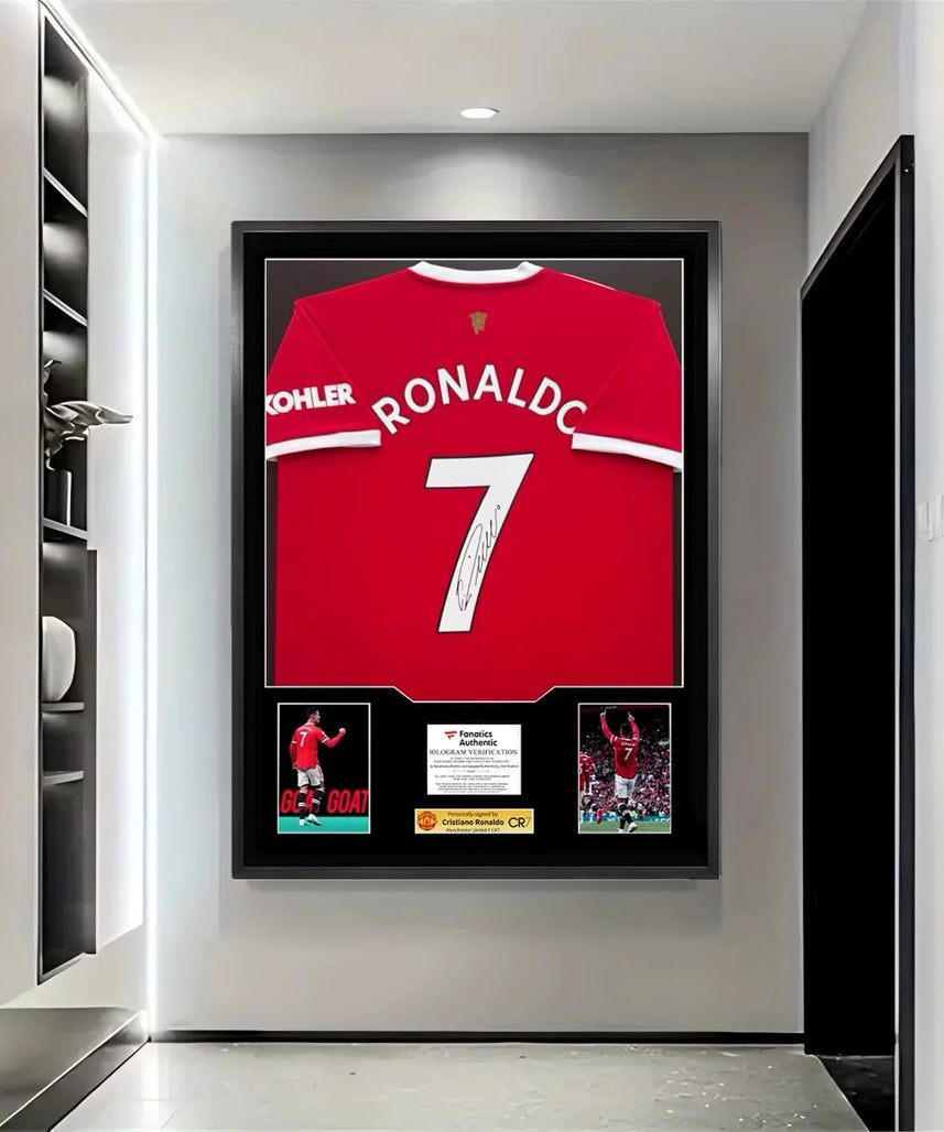 Cristiano Ronaldo Manchester United Framed Signed Jersey