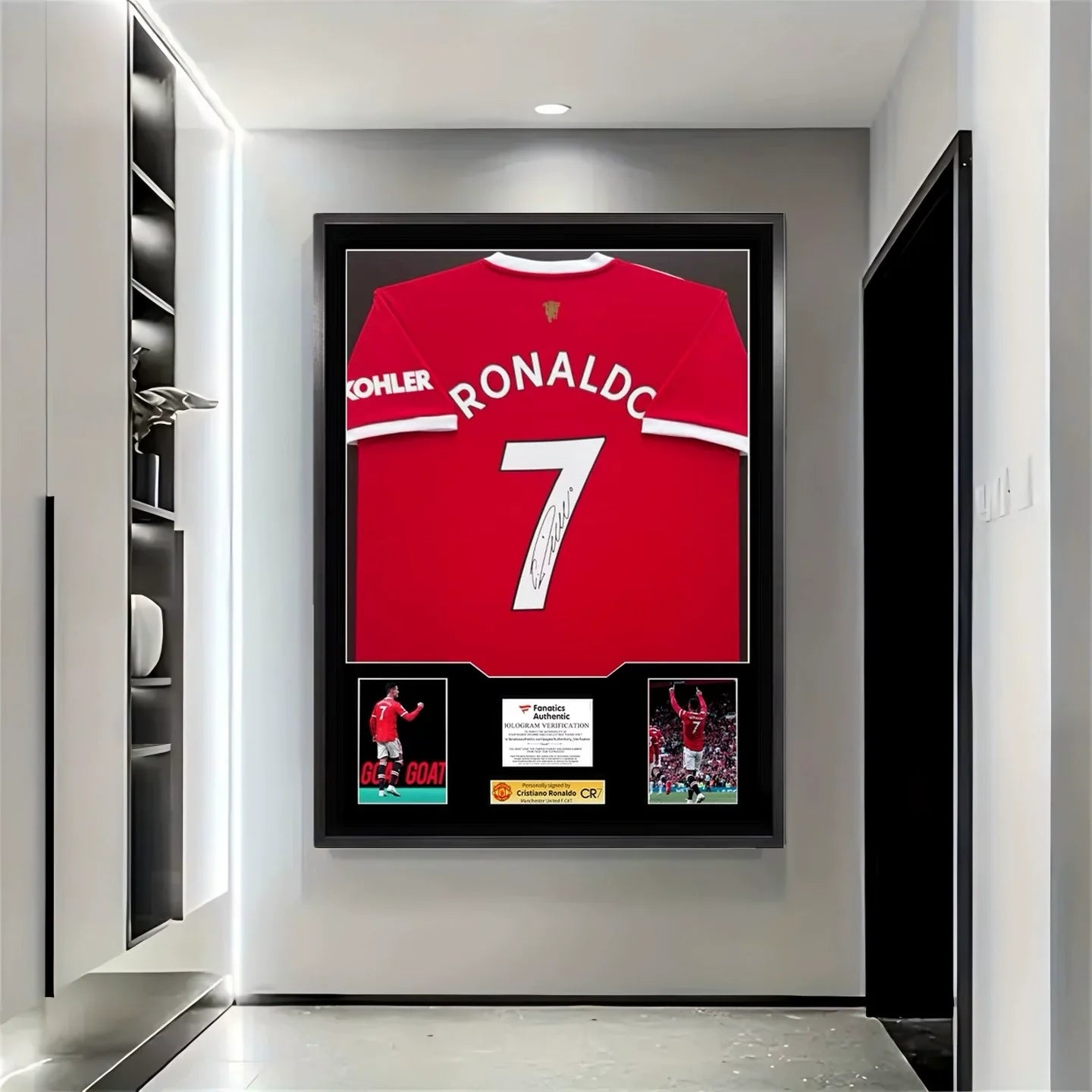 Cristiano Ronaldo Manchester United Framed Signed Jersey