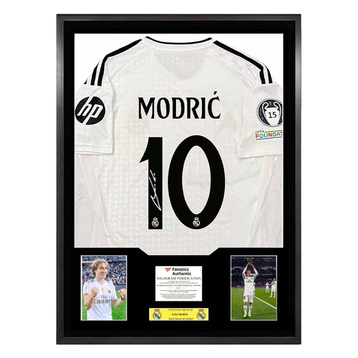 Modric Real Madrid Signed Framed Jersey