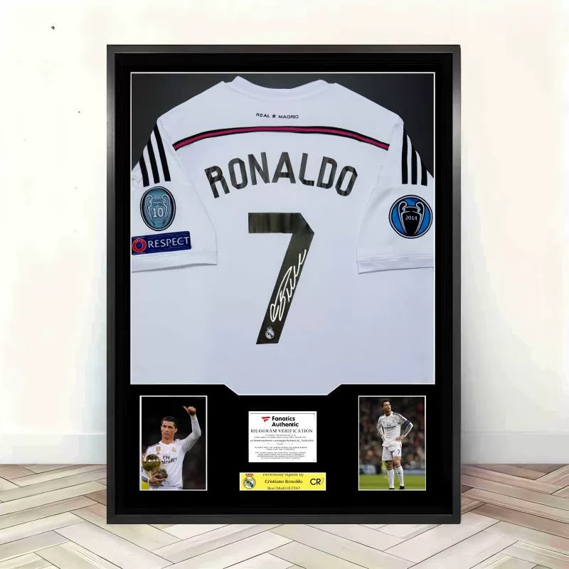 Ronaldo Real Madrid Framed Signed Jersey