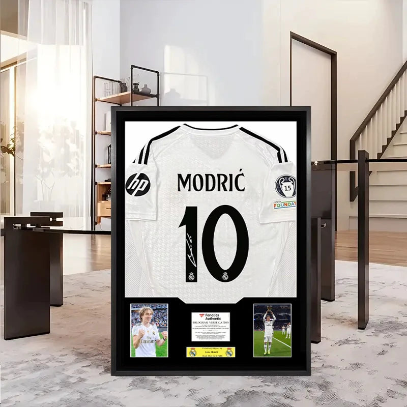 Modric Real Madrid Signed Framed Jersey