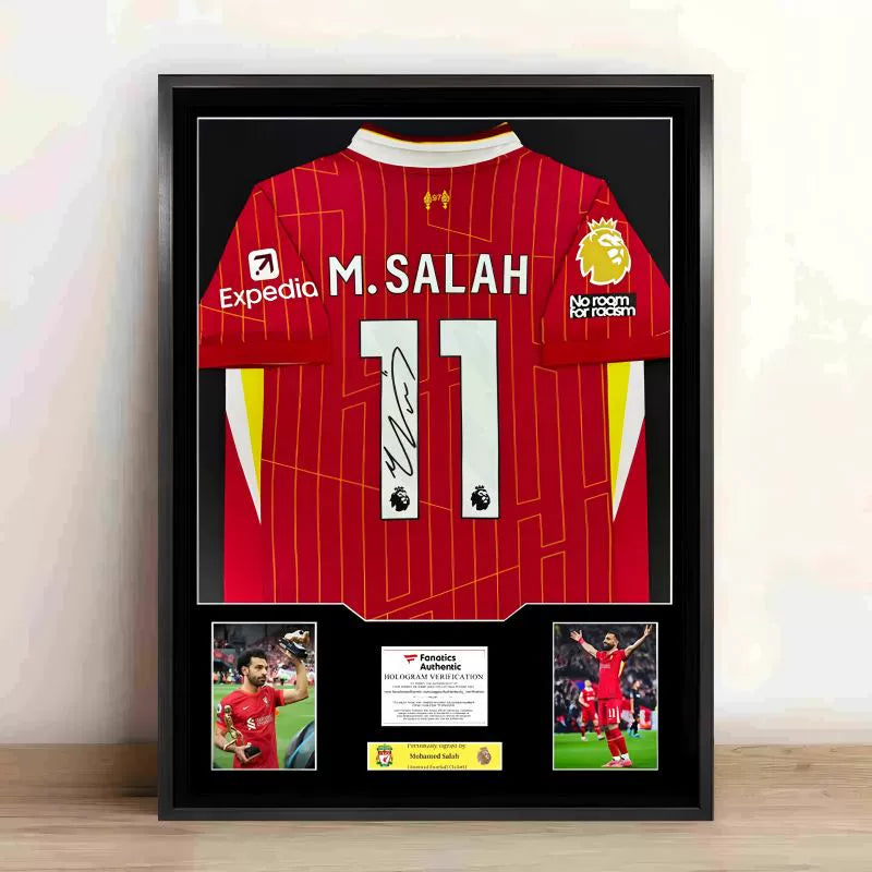 Salah Liverpool Framed Signed Jersey