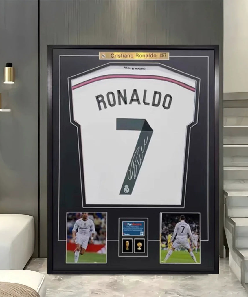 Ronaldo Real Madrid Framed Signed Jersey