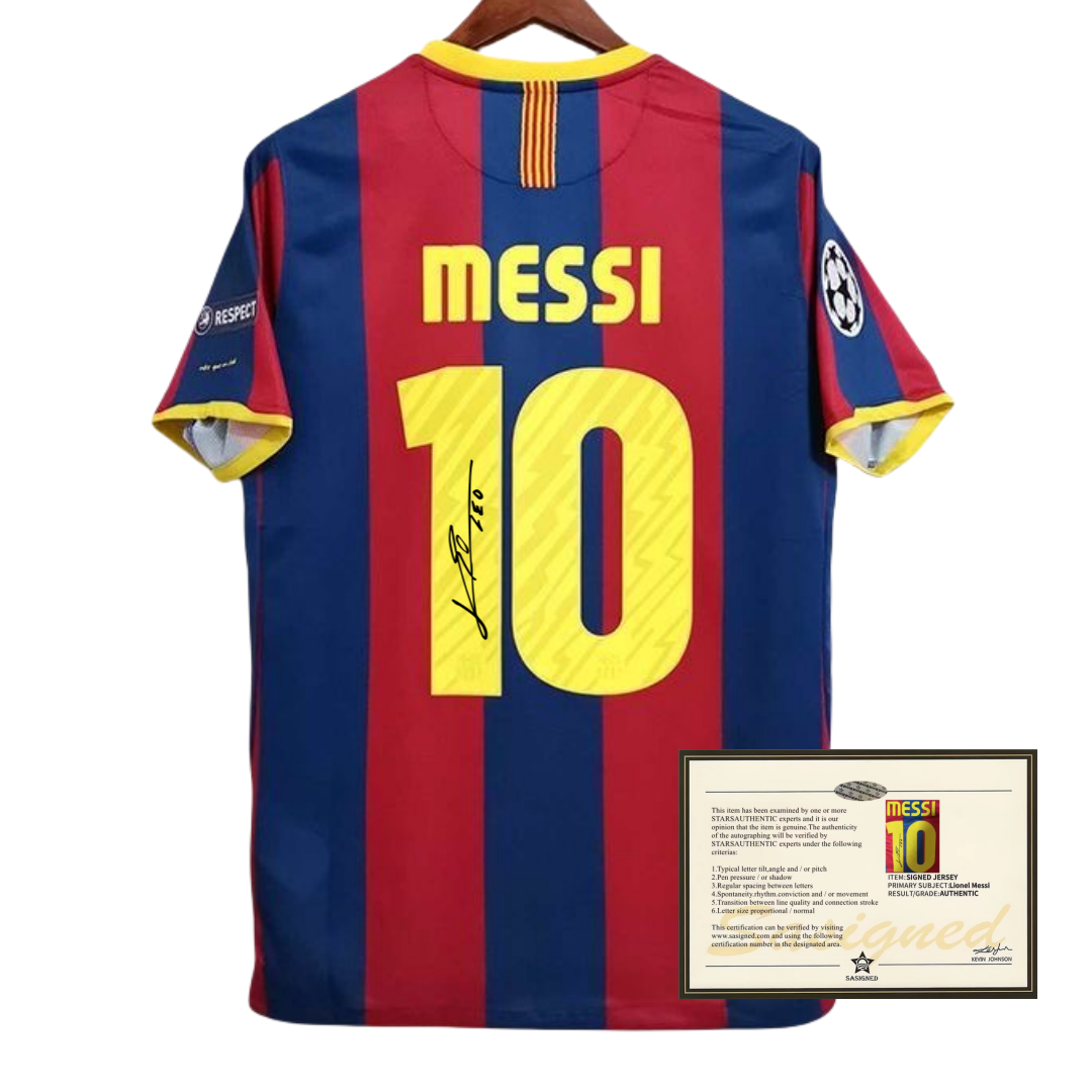 Messi 10-11 Barcelona Signed Jersey