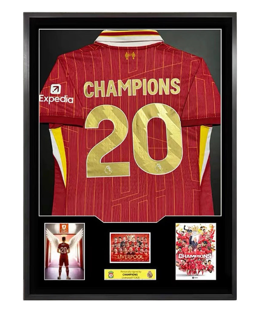 Liverpool Champions League Framed Jersey