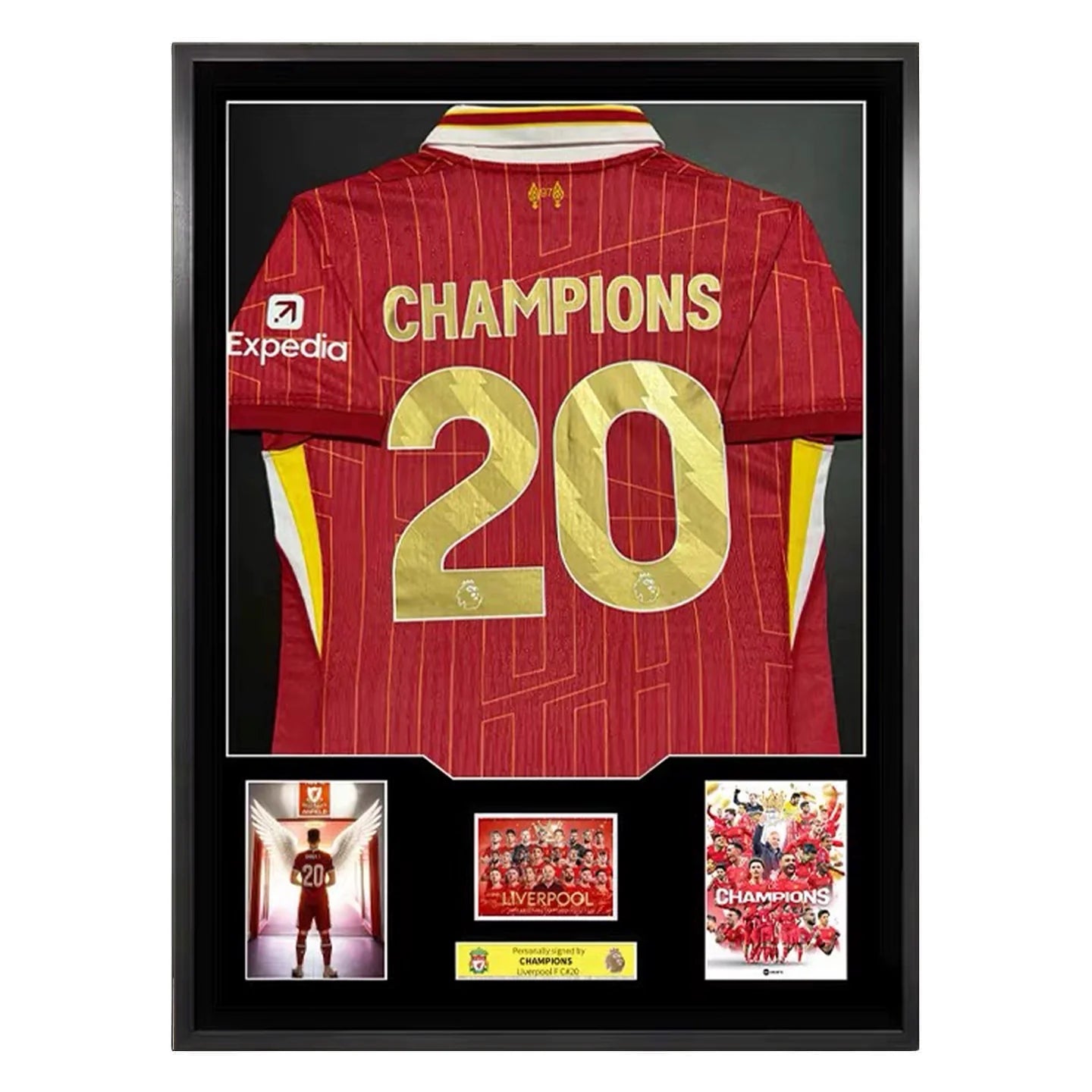 Liverpool Champions League Framed Jersey
