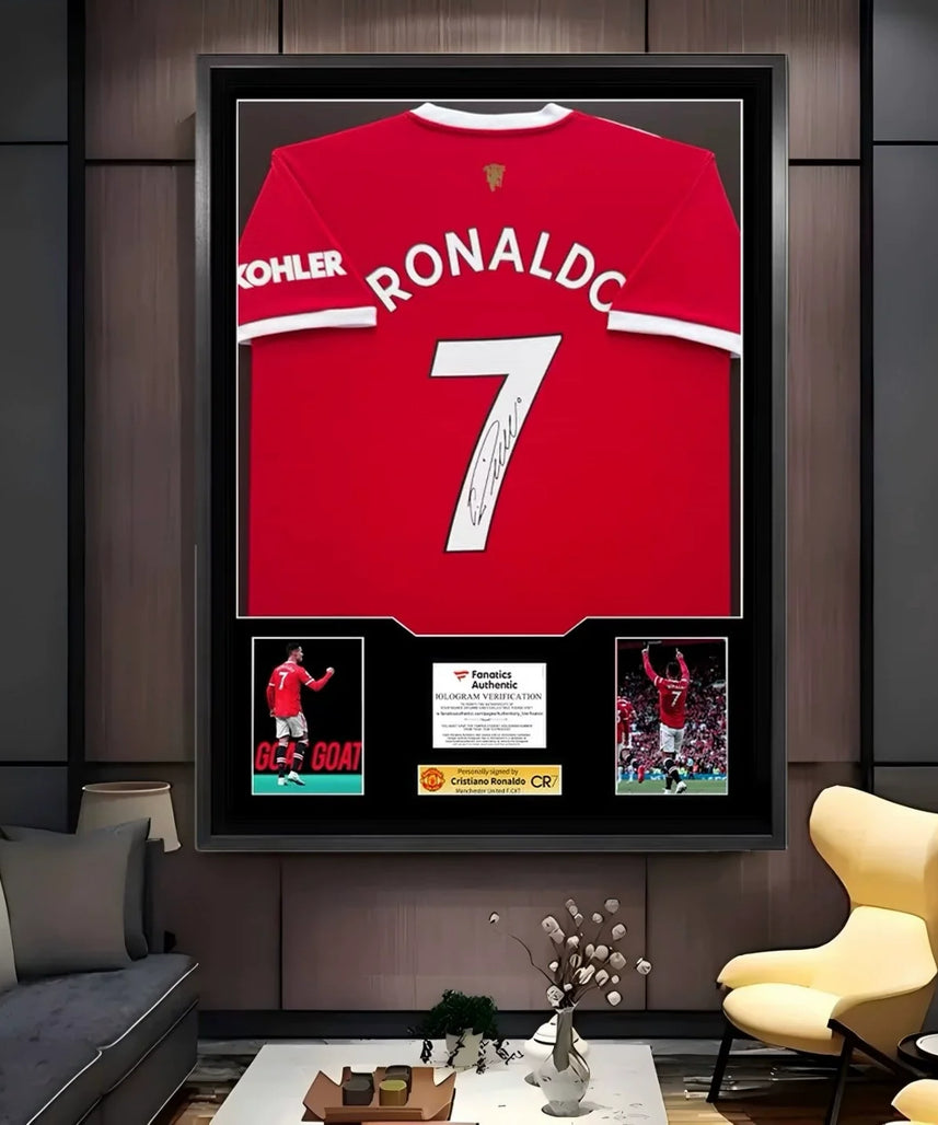 Cristiano Ronaldo Manchester United Framed Signed Jersey