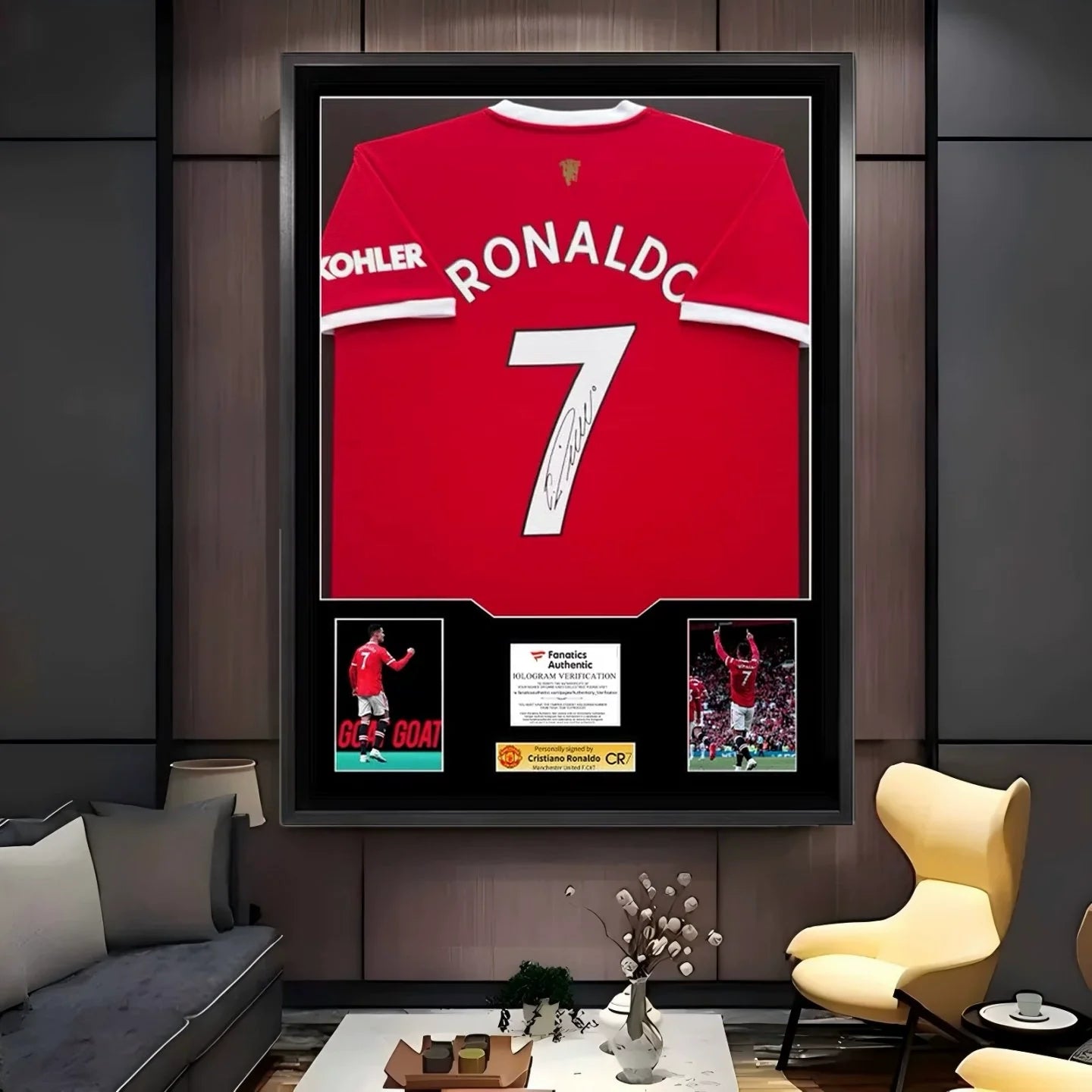Cristiano Ronaldo Manchester United Framed Signed Jersey