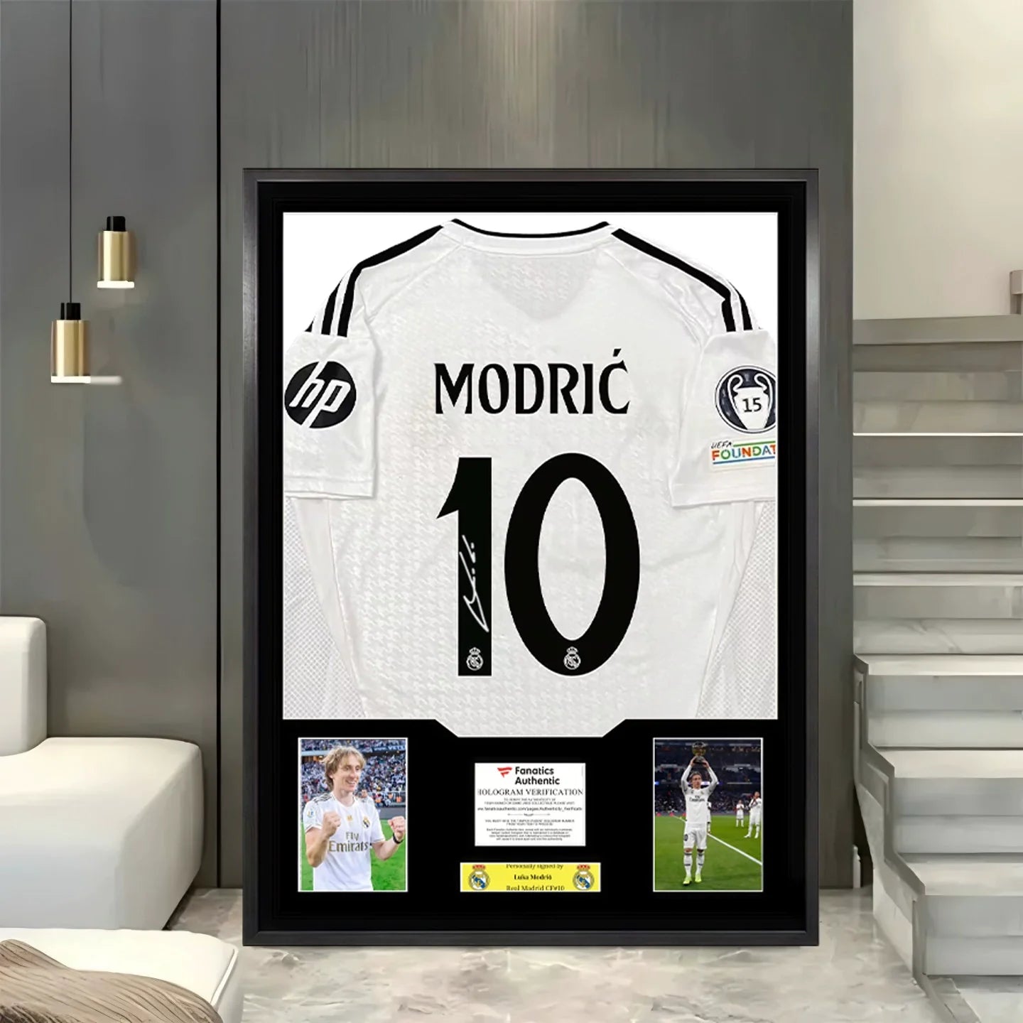 Modric Real Madrid Signed Framed Jersey