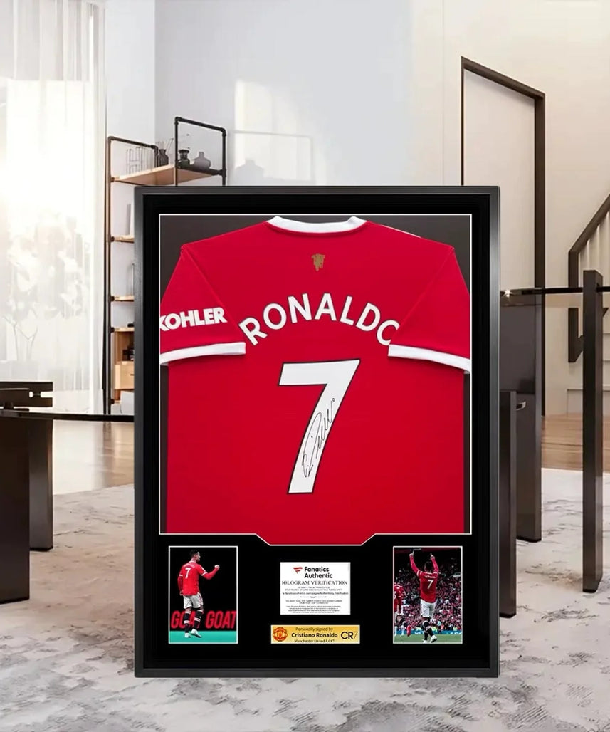 Cristiano Ronaldo Manchester United Framed Signed Jersey