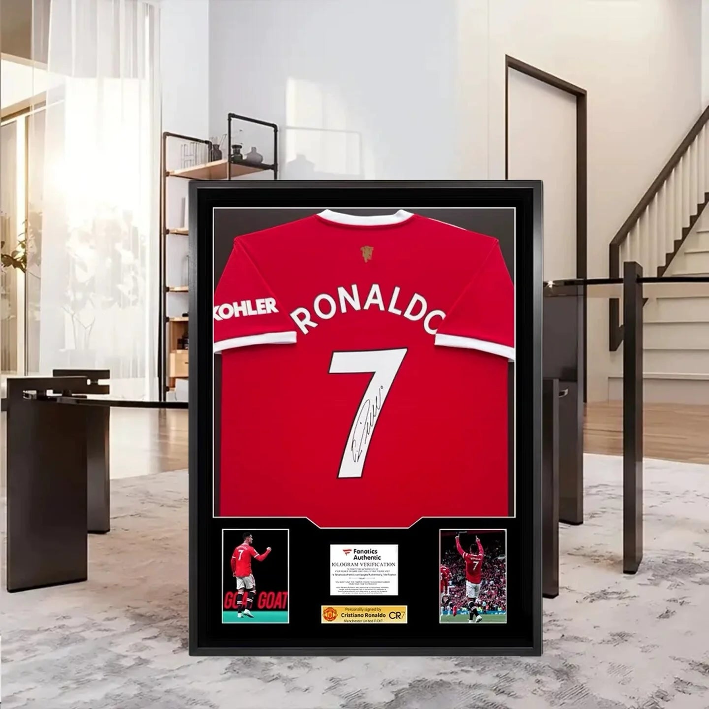 Cristiano Ronaldo Manchester United Framed Signed Jersey