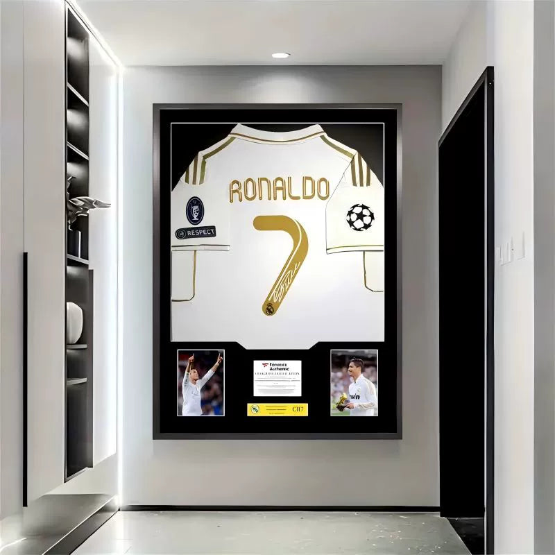 Ronaldo Real Madrid Framed Signed Jersey