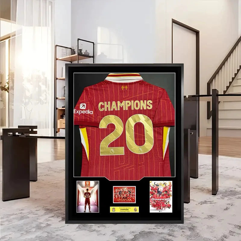 Liverpool Champions League Framed Jersey