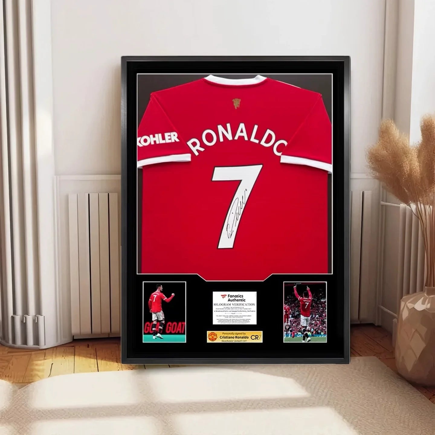 Cristiano Ronaldo Manchester United Framed Signed Jersey