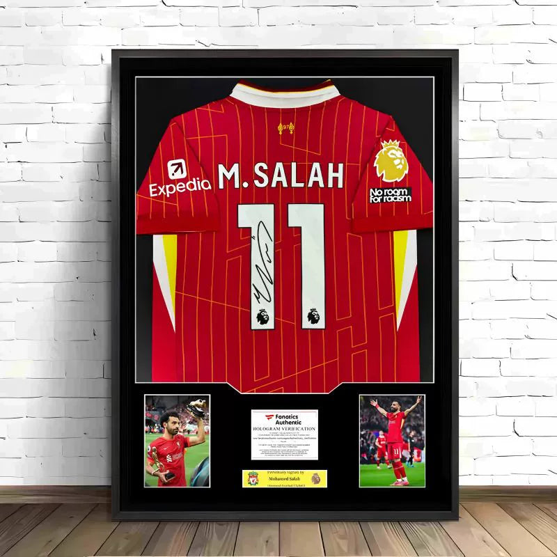 Salah Liverpool Framed Signed Jersey