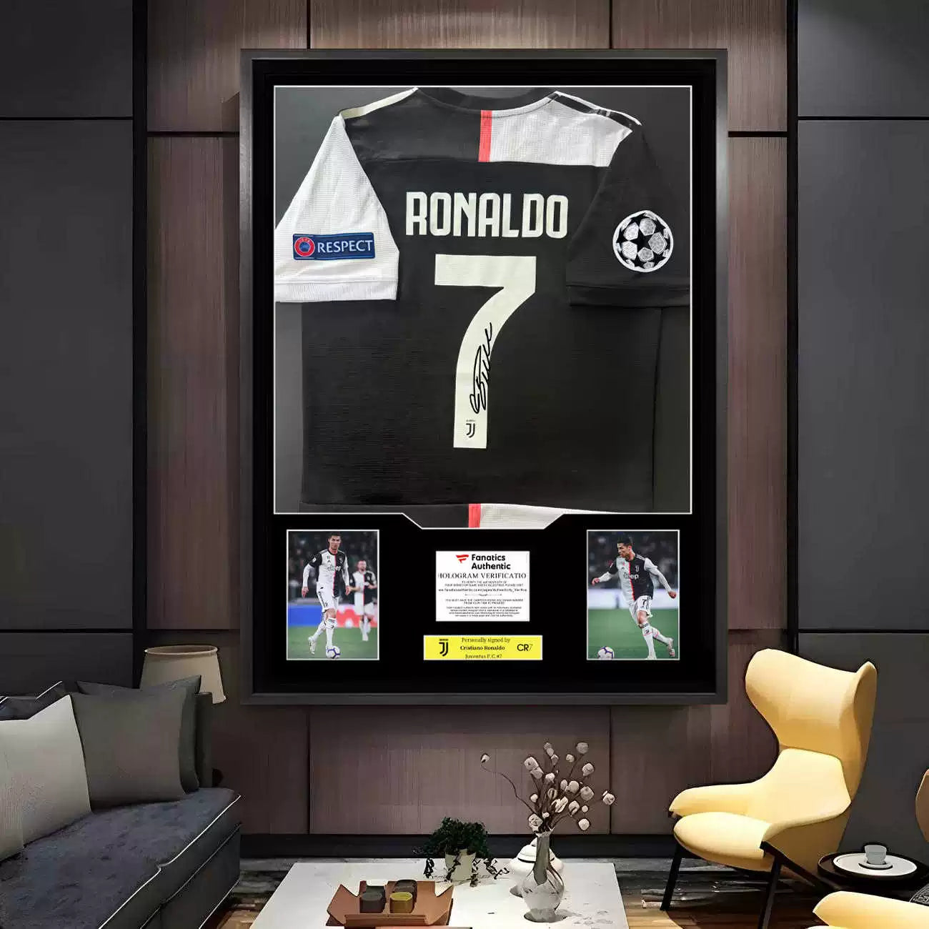Ronaldo Juventus  Framed Signed Jersey