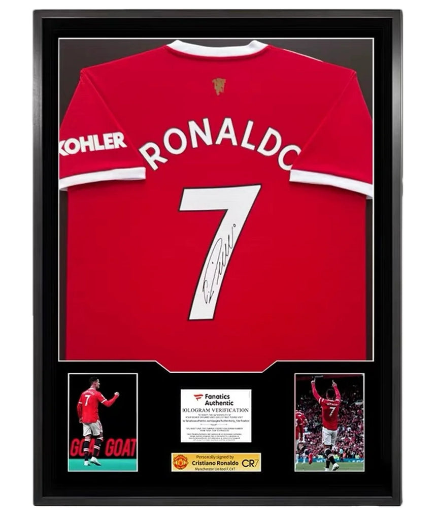Cristiano Ronaldo Manchester United Framed Signed Jersey
