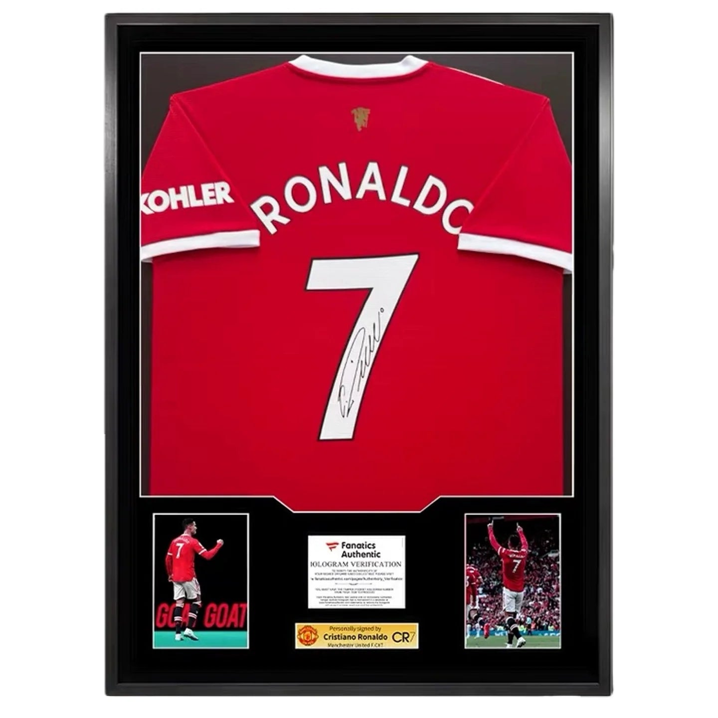 Cristiano Ronaldo Manchester United Framed Signed Jersey