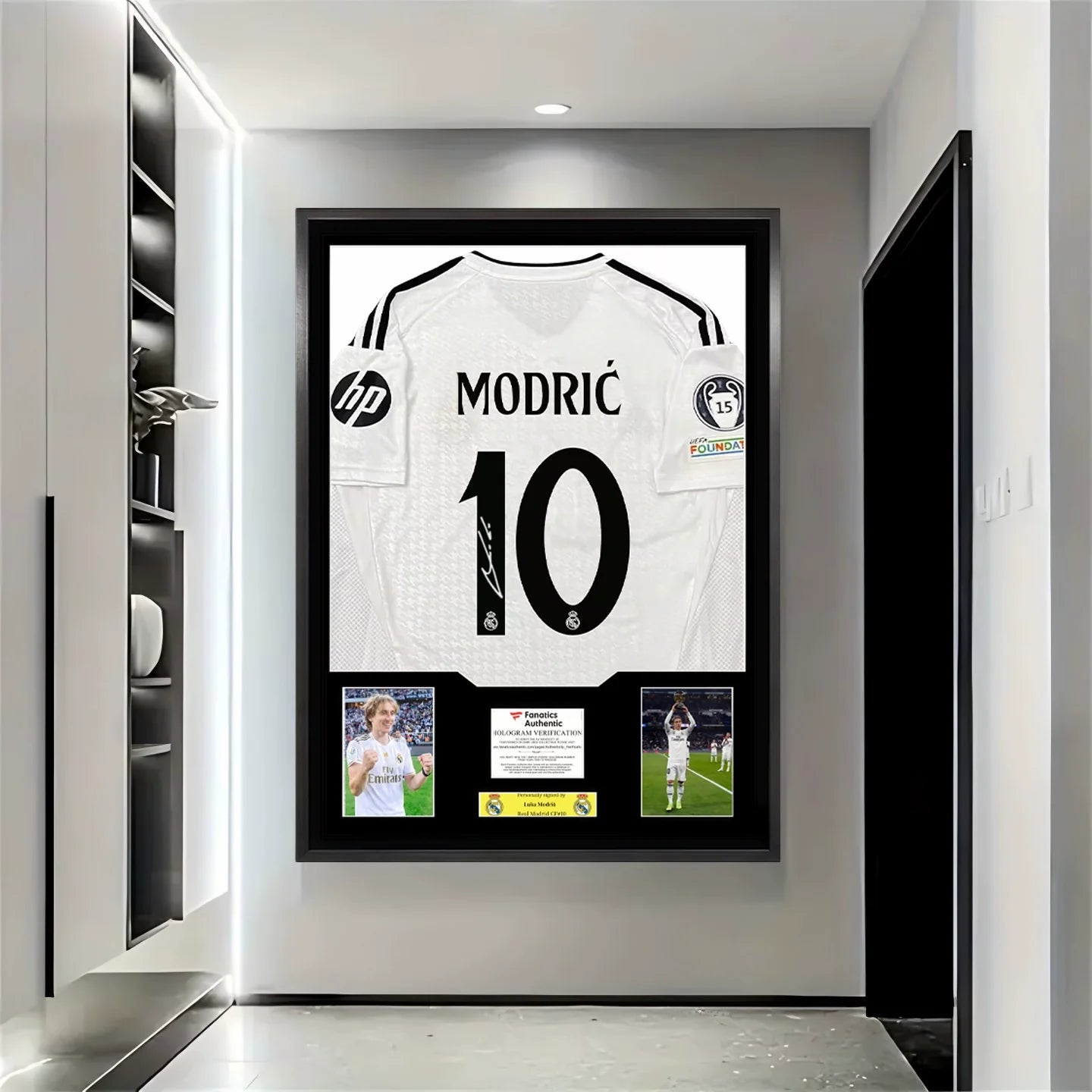 Modric Real Madrid Signed Framed Jersey
