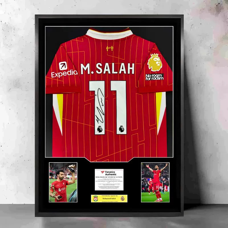 Salah Liverpool Framed Signed Jersey